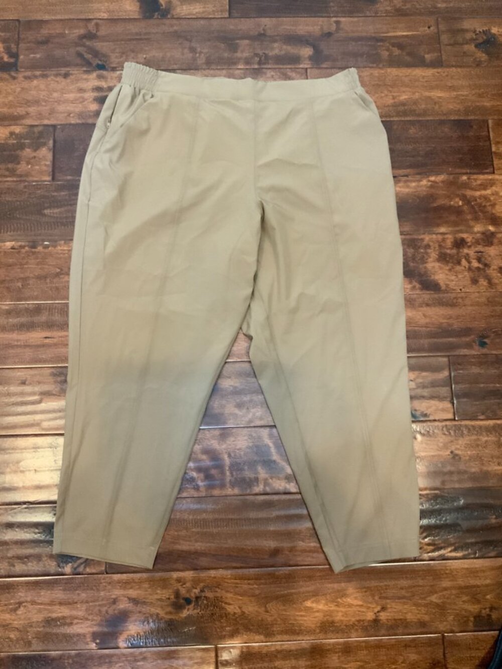Fabletics Light Brown Downtown Tapered Pants NWT, Size 2X